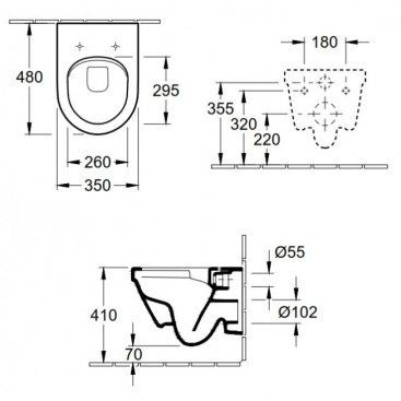 Унитаз подвесной Villeroy&Boch Architectura 4687HR01