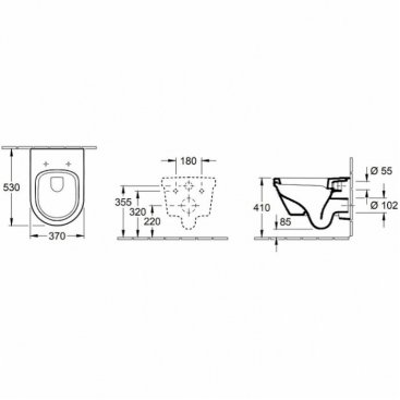 Унитаз подвесной Villeroy&Boch Architectura 5684HRR1