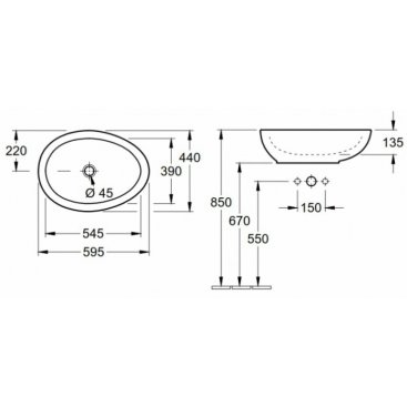 Раковина Villeroy&Boch Aveo New Generation 413260R2