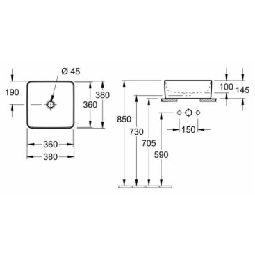 Раковина Villeroy&Boch Collaro 4A2138R1