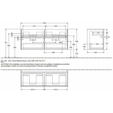 Мебель для ванной Villeroy&Boch Collaro 130 Soft Grey