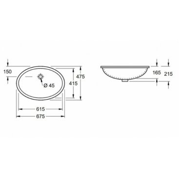 Раковина Villeroy&Boch Evana 614400R1