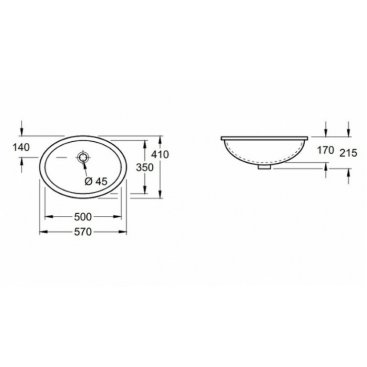 Раковина Villeroy&Boch Evana 61470001