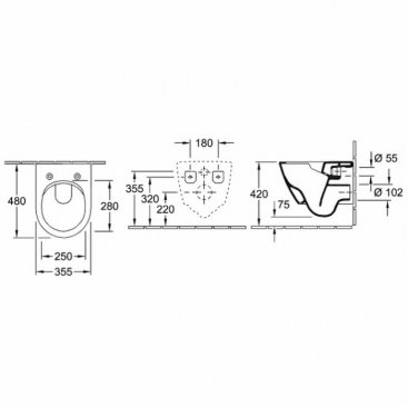 Унитаз подвесной Villeroy&Boch Subway 2.0 5606R0R1