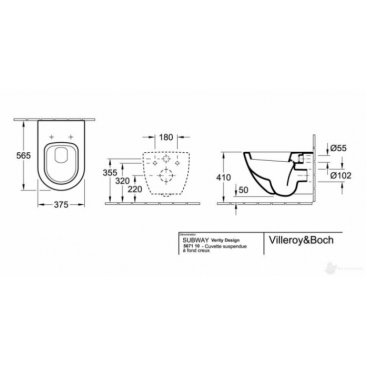 Унитаз подвесной Villeroy&Boch Verity Design 56711001