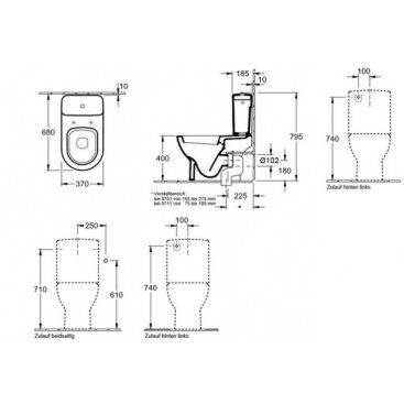 Унитаз-компакт Villeroy&Boch Verity Design 56731001