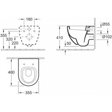 Унитаз подвесной Villeroy&Boch Verity Design 66181001