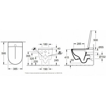 Унитаз-биде Villeroy&Boch ViClean I100 V0E100R1