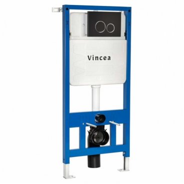 Инсталляция для подвесного унитаза Vincea VIS-601 с черной клавишей