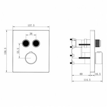 Душевая система Vincea VSFW-321MT1RMB