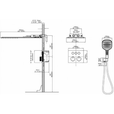 Душевая система Vincea VSFW-401TMB