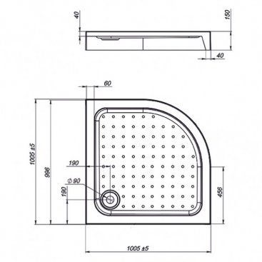 Душевой поддон Vincea VST-3AQ 100x100