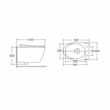 Унитаз подвесной Vincea Felice VT1-25