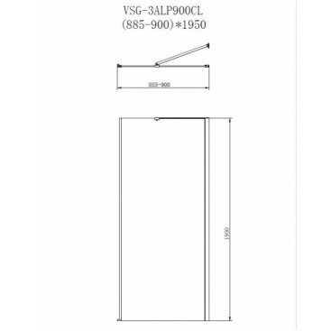 Душевой уголок Vincea Alpha VSR-3ALP 95x90