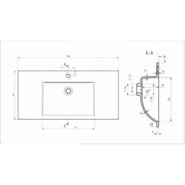 Мебель для ванной Vincea Chiara 2D 100 цвет натуральный дуб