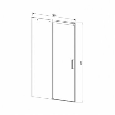 Душевая дверь Vincea Dice VDS-4D 120 см