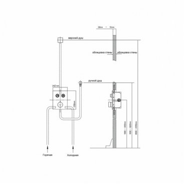 Душевая система Vincea Inspire VSFW-3I21T1RMB