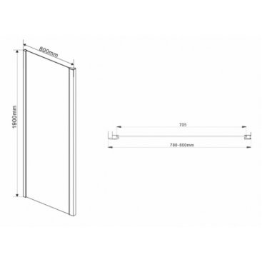 Душевой уголок Vincea Intra VSR-1I 90/100x80 прозрачный