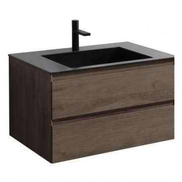 Мебель для ванной Vincea Luka 80 цвет темный дуб Black