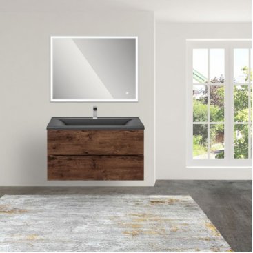 Мебель для ванной Vincea Mia MA900 темное дерево Grey