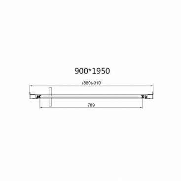 Душевой уголок Vincea Slim 8mm VSR-4SLP 90x90 брашированное золото