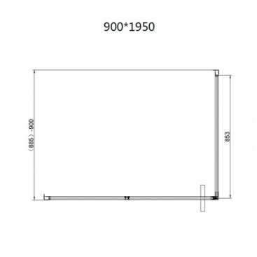 Душевой уголок Vincea Slim 8mm VSR-4SLP 100x90 брашированное золото