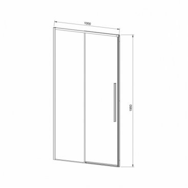 Душевая дверь Vincea Slim-N VDS-4SN 100 см