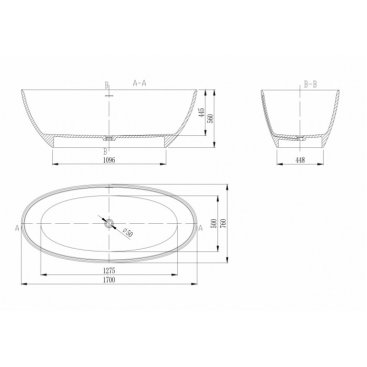 Ванна Vincea Solid Surface VBT-4S01MW