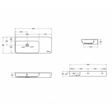 Раковина Vincea Solid Surface VWB-6S5