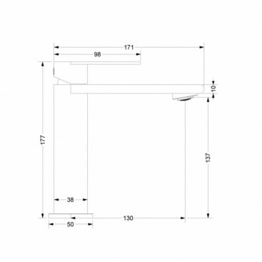 Смеситель для раковины Vincea Vogue (SS) VBF-2VS1MB