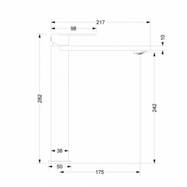 Смеситель для раковины Vincea Vogue (SS) VBF-2VS2GM