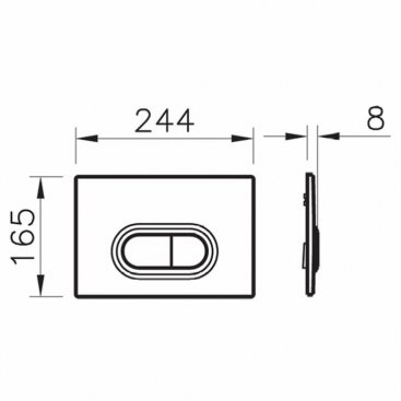 Комплект Vitra 742-5800-01 + Vitra Shift 7742B003-0075 + Vitra Loop O 740-0580 хром глянцевый