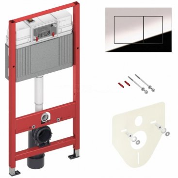 Комплект Tece Now 9400412 + Vitra Sento 7748B003-0075 + Ewrika 0041 хром глянцевый