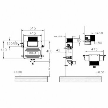 Смывной бачок скрытого монтажа Vitra 761-1740-01