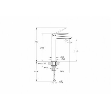 Смеситель для раковины Vitra Brava A42610EXP