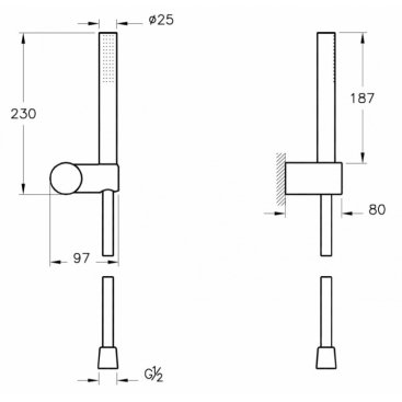 Душевая система Vitra Origin A4926636EXP