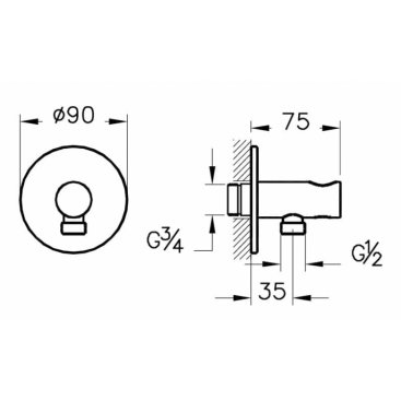 Душевая система Vitra Origin A4926636EXP