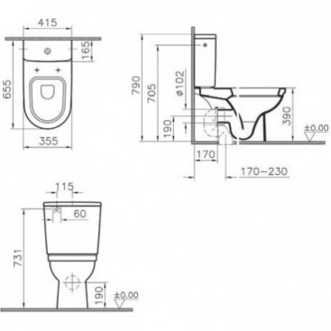 Унитаз Vitra Form 300 9729B003-7200