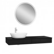 Мебель для ванной Vitra Origin 120 левая черный дуб