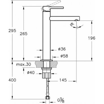 Смеситель для раковины Vitra Origin A4255736