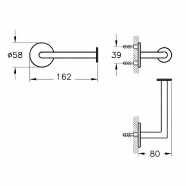 Держатель туалетной бумаги Vitra Origin A4488726