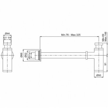 Сифон для раковины Vitra Origin A4512336