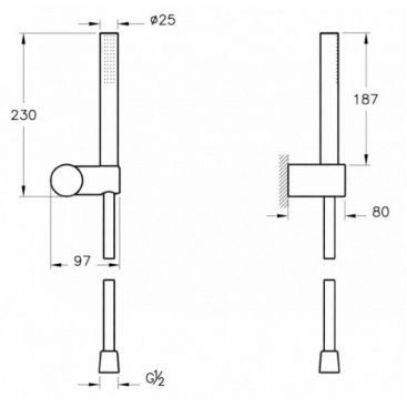 Душевая система Vitra Origin A49285EXP