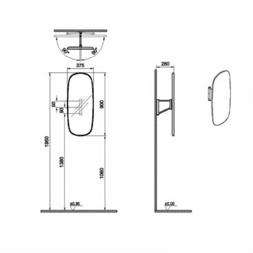 Зеркало Vitra Plural 64059