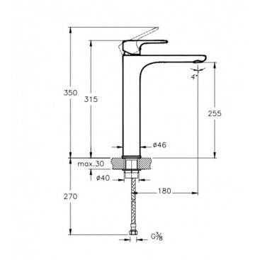 Смеситель для раковины Vitra Root Round A4270736EXP