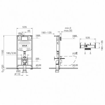 Комплект Vitra S10 9842B003-7206