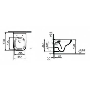 Унитаз Vitra S20 7508B003-0075