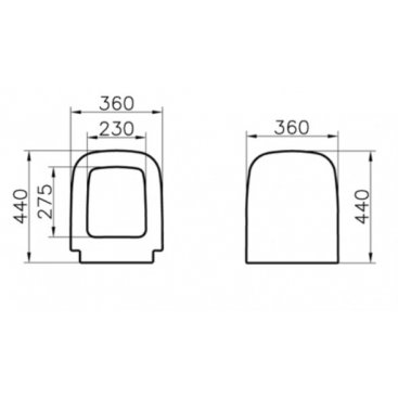 Крышка-сиденье Vitra S20 77-003-001