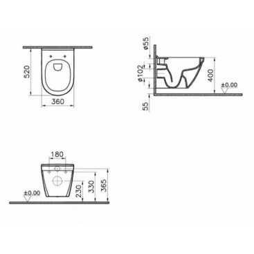 Унитаз Vitra S50 7740B003-0075