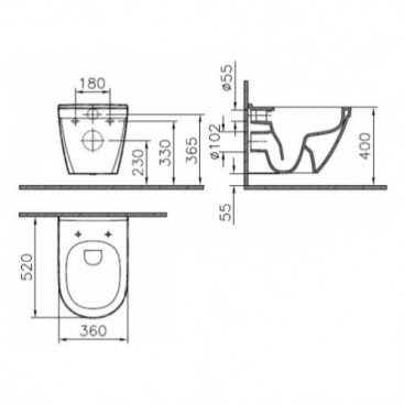 Унитаз Vitra S50 7740B003-0850